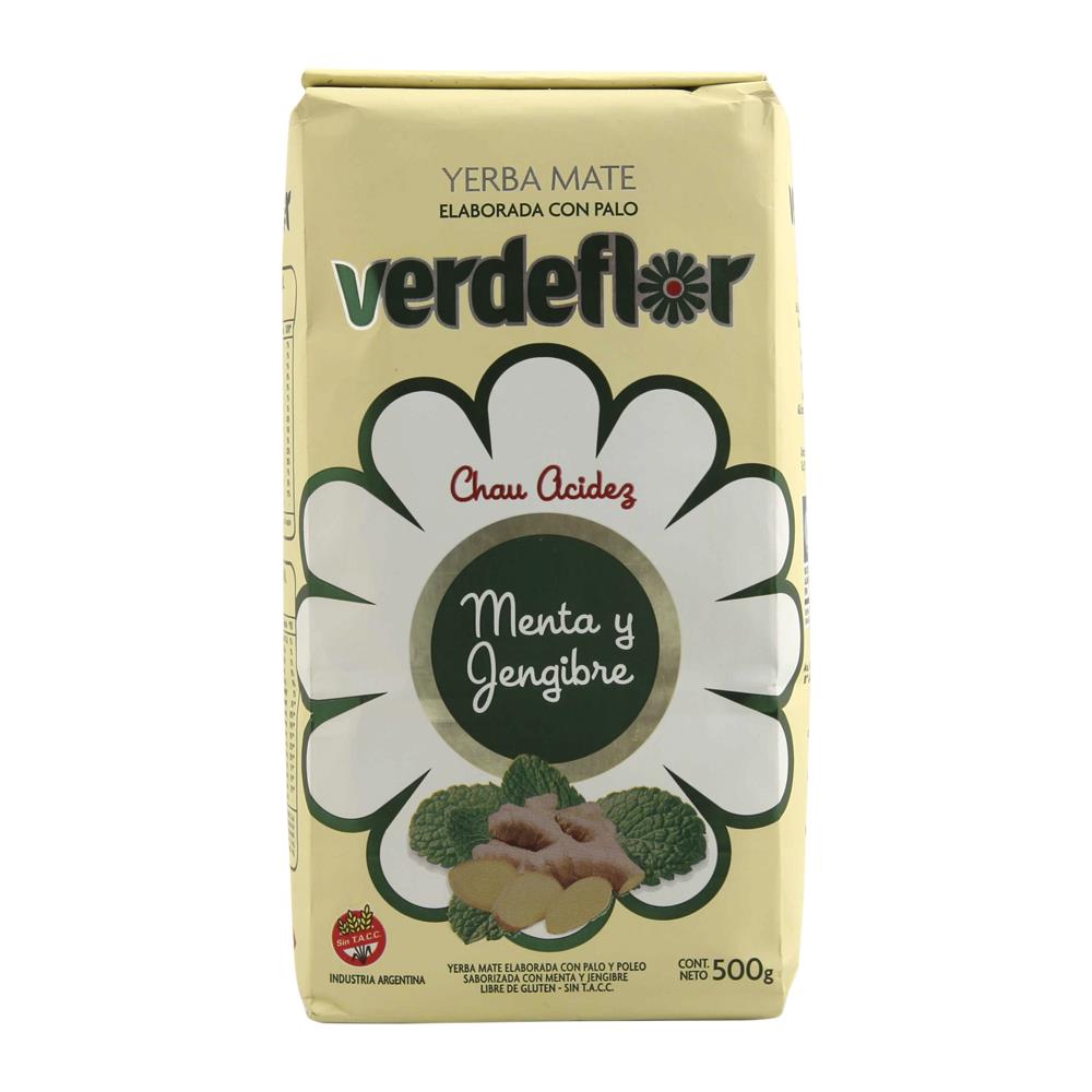 Yerba mate Verdeflor Menta y Jengibre de 500g