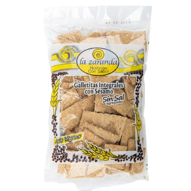 Galletitas de integrales con Sésamo Sin Sal x 200gr LA ZARANDA
