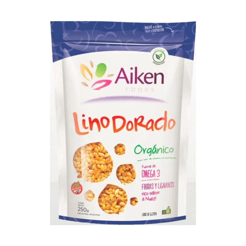 Lino Dorado Orgánico Aiken Foods Sin TACC x 250gr