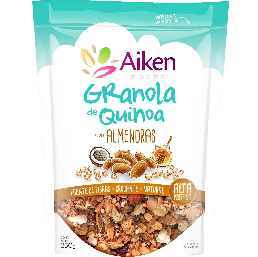 Granola de Quinoa con Almendras x 250 Gr (Aiken)