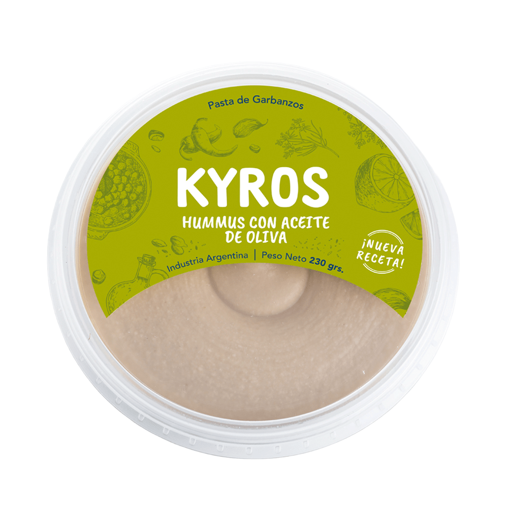 Hummus de Garbanzos con Aceite de Oliva Kyros x 230gr