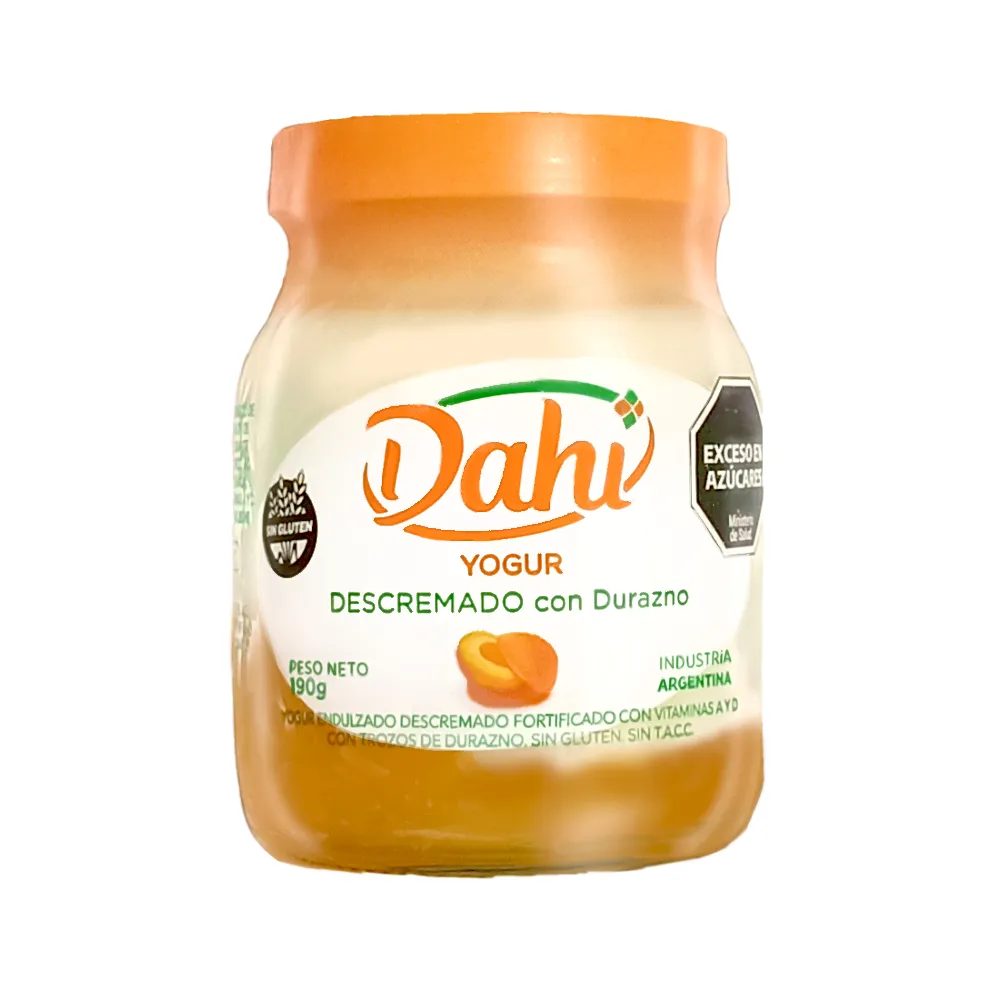 Yogur Descremado con Durazno (Dahi)