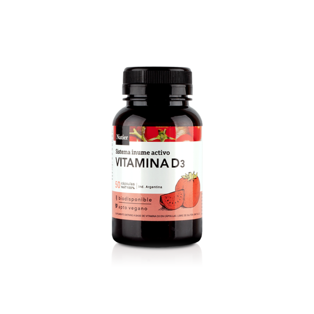 Vitamina Sistema Inmune Activo D3 x 50 cápsulas NATIER