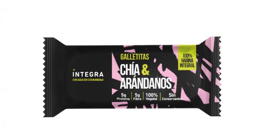 Galletitas Chia y Arandanos INTEGRA x72 Grs