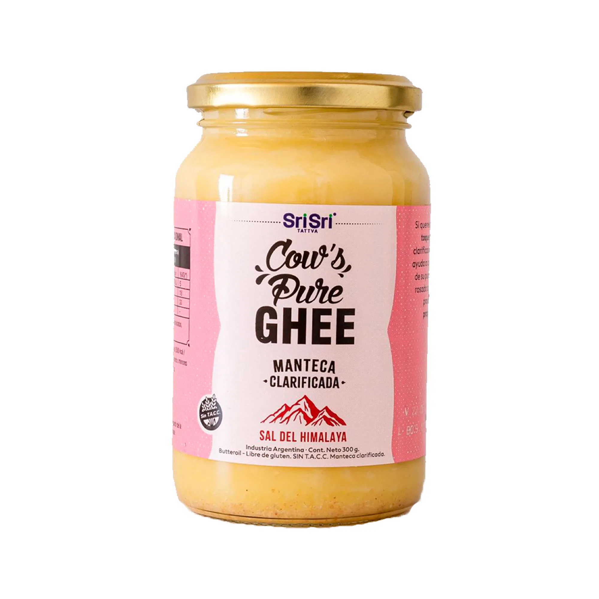 Manteca Clarificada Ghee Sin Tacc con Sal del Himalaya Cows Pure x 300gr