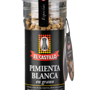 Pimienta Blanca en Grano Molinillo x 110gr EL CASTILLO