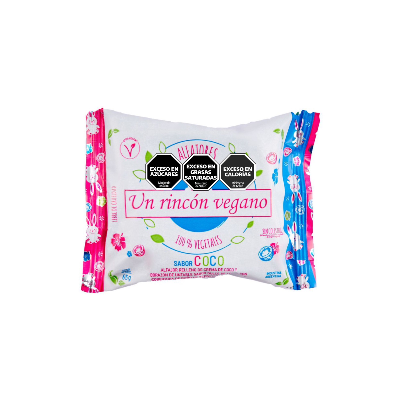 Alfajor Coco x 80gr UN RINCóN VEGANO