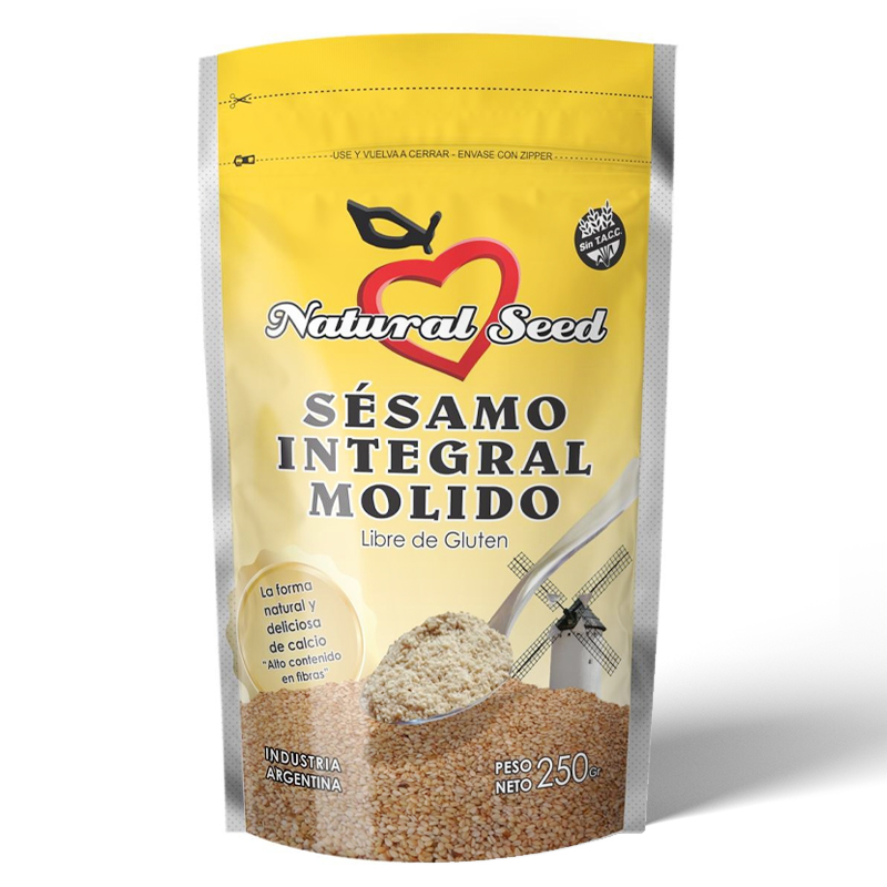 Sésamo Integral Molido x 250gr NATURAL SEED