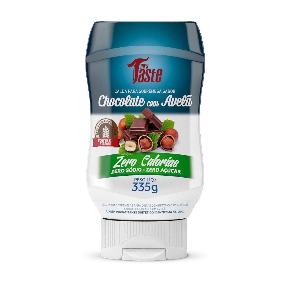 Salsa Sabor Chocolate Con Avellanas Zero Calorías x 335gr MR TASTE