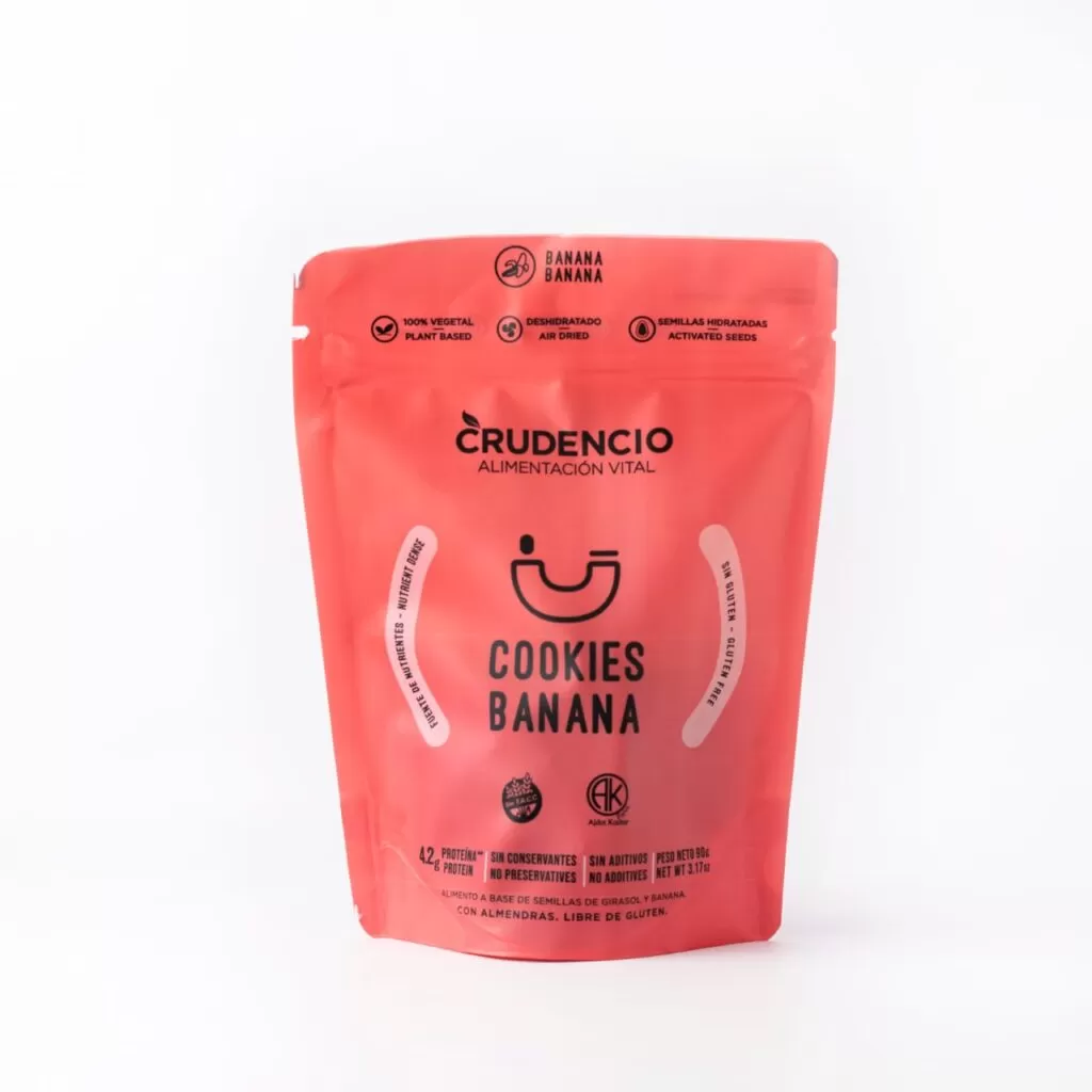 Cookies sabor Banana x 80gr CRUDENCIO
