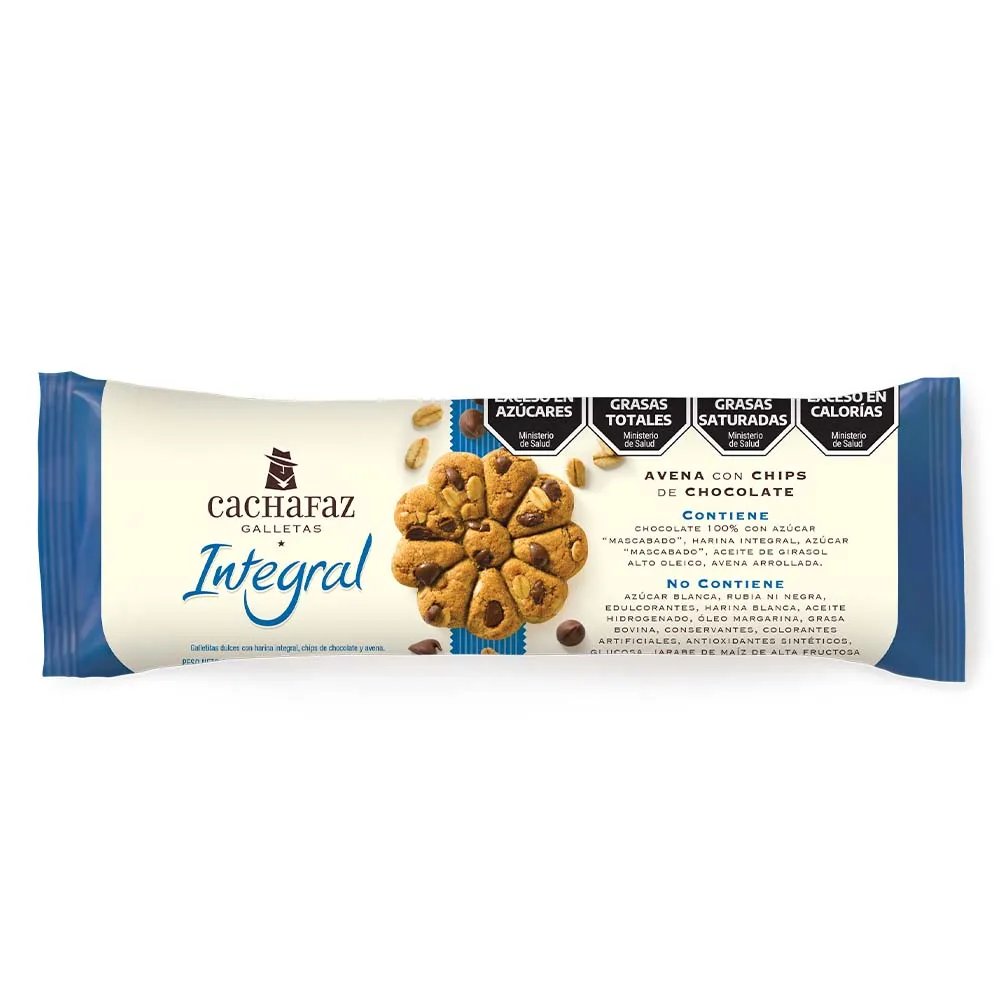 Galletita Integral Avena Y Chip Choco x 225gr CACHAFAZ