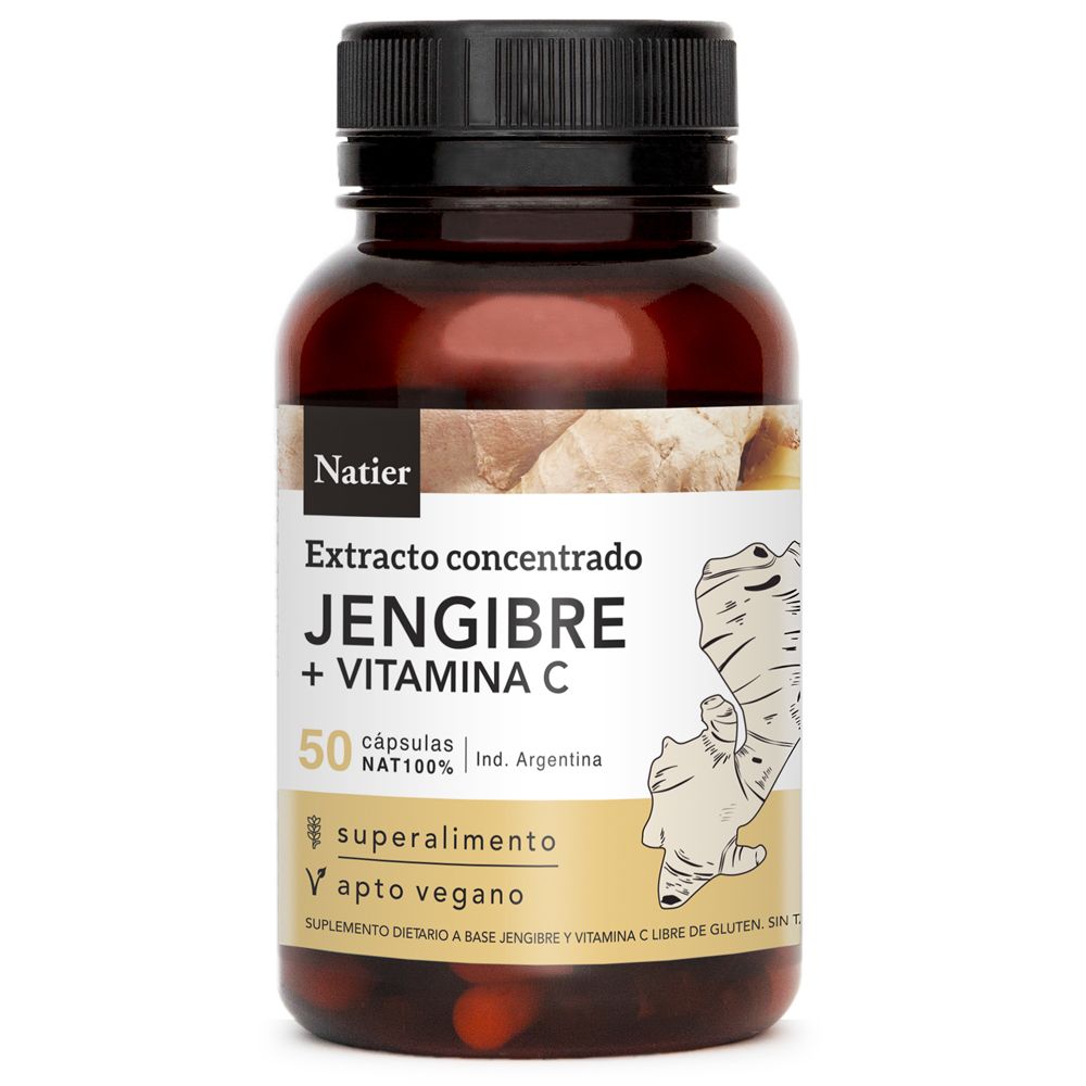 Jengibre Concentrado x 50 cápsulas NATIER