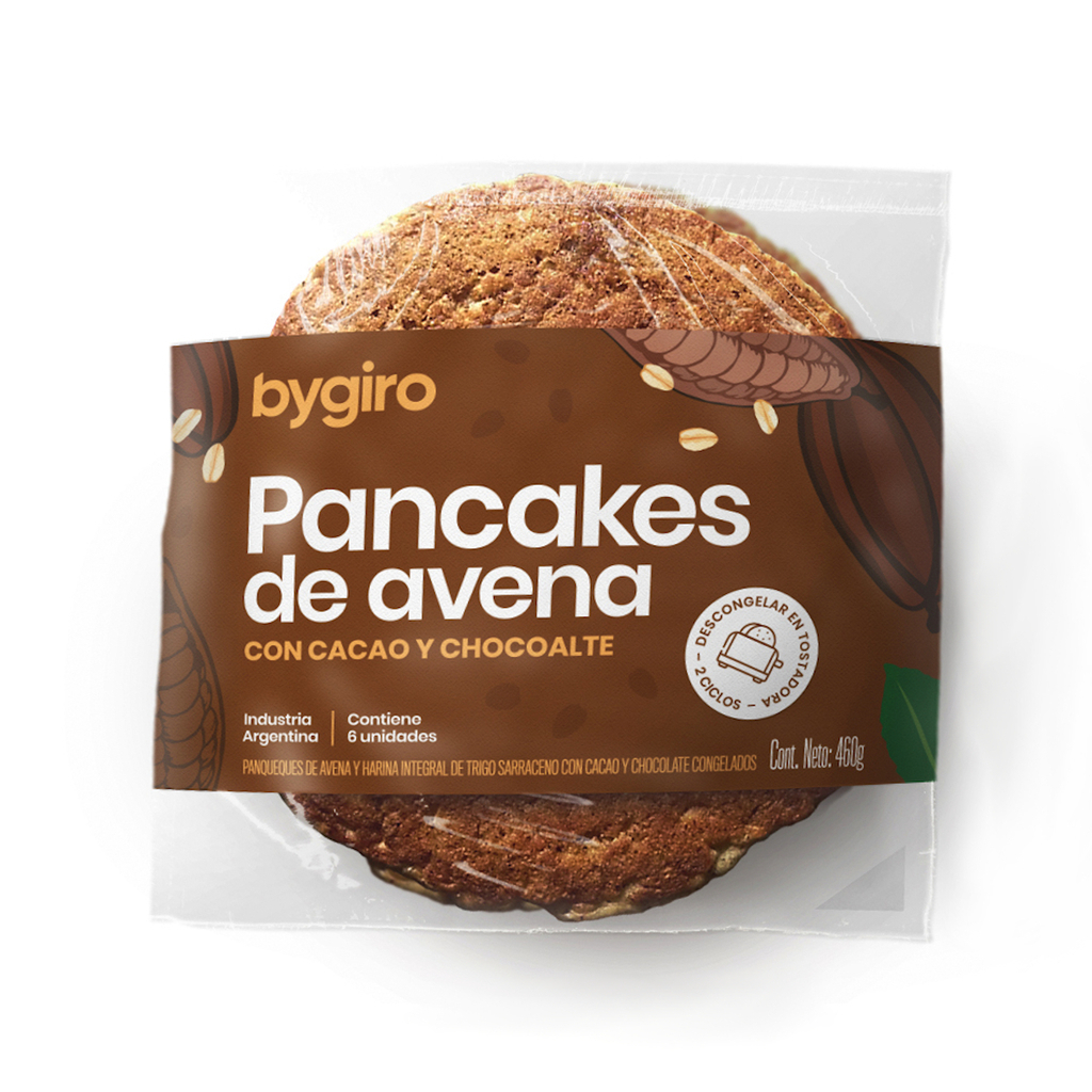 Pancakes de Avena y Chocolate x 6 unidades BYGIRO