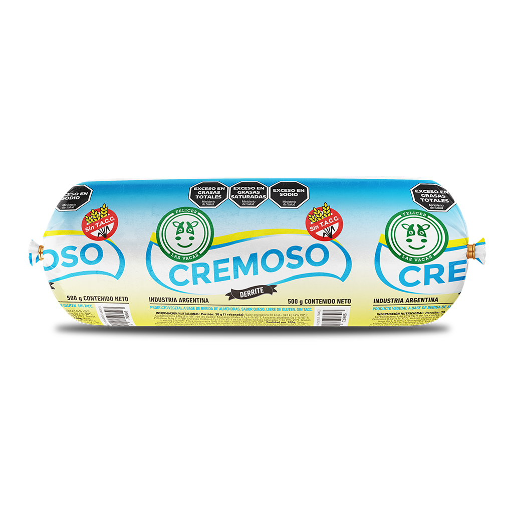 Queso Cremoso Sin Tacc Felices las Vacas x 500gr