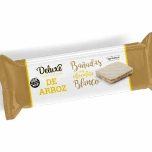Galletas de Arroz Bañadas con Chocolate Blanco Sin Tacc Deluxe x 115gr