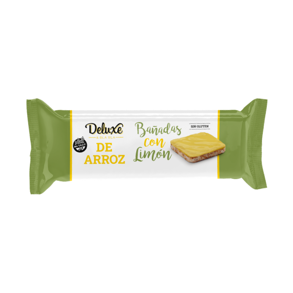 Galletas de Arroz Bañadas con Limón Sin Tacc Deluxe x 115gr