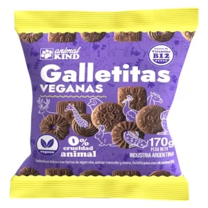 Galletitas Veganas Chocolate x 170 Gr (Animal Kind)