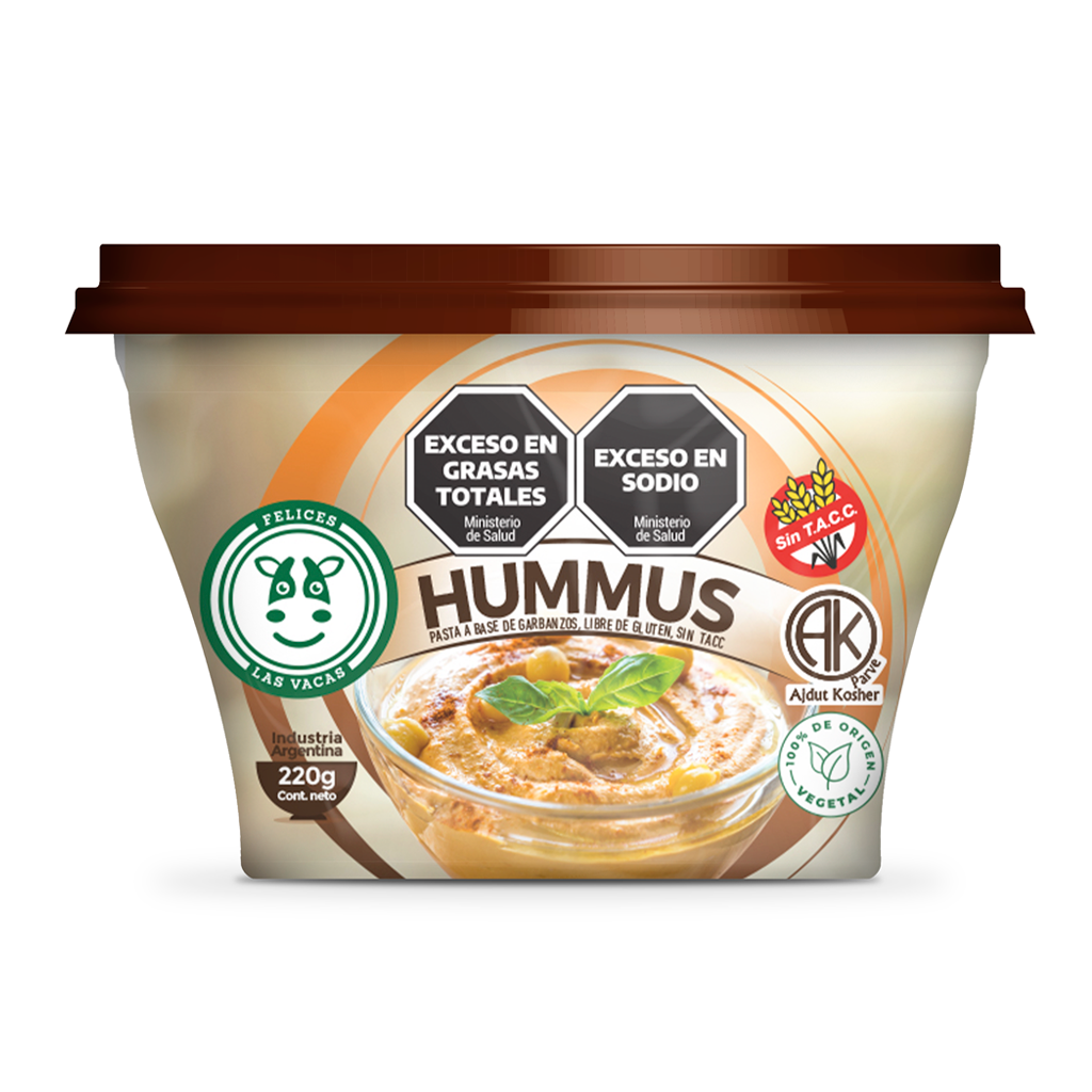 Hummus de garbanzos Sin Tacc Felices las Vacas x 230gr