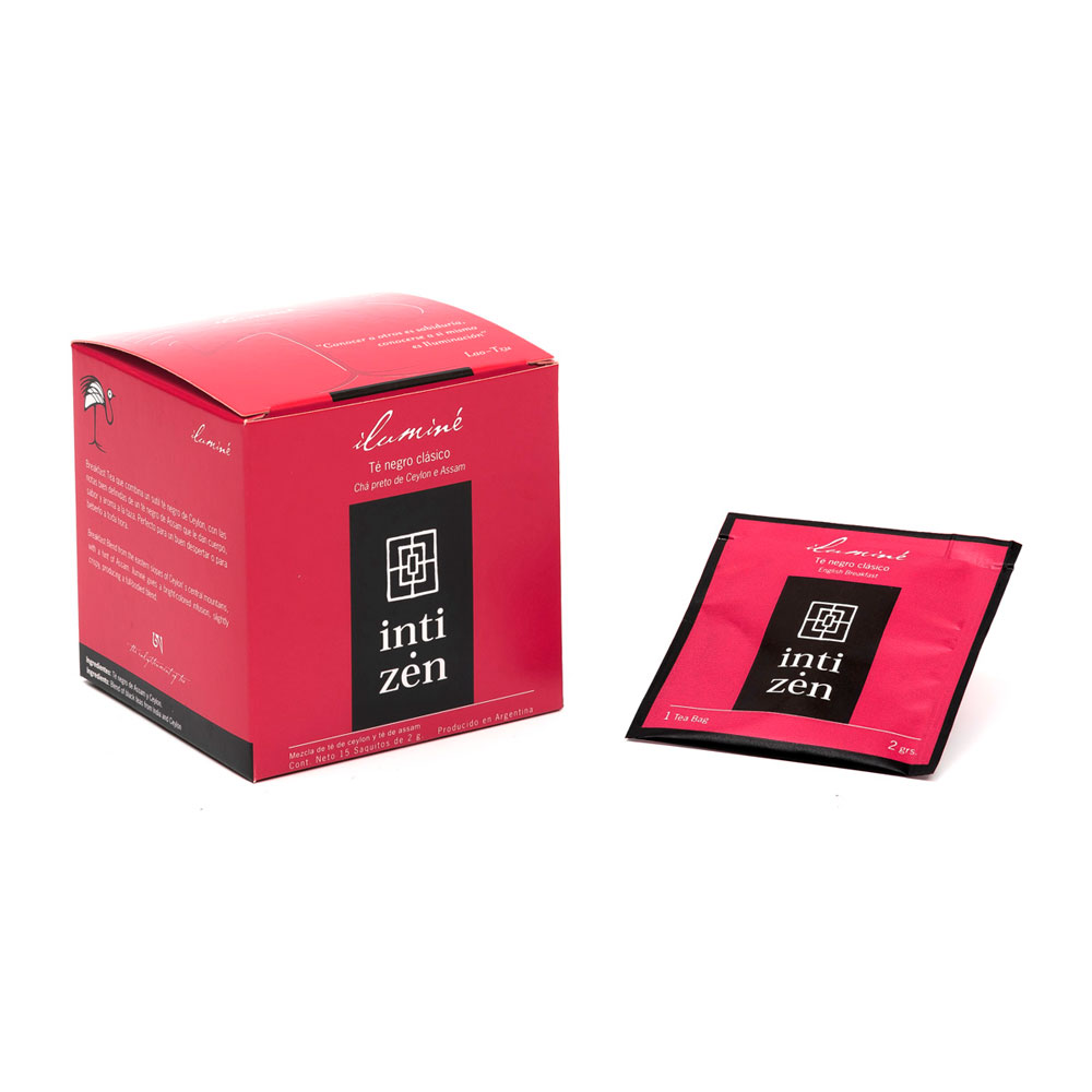 Iluminé Té Negro De Assam Y Ceylon Inti Zen x 15 saquitos