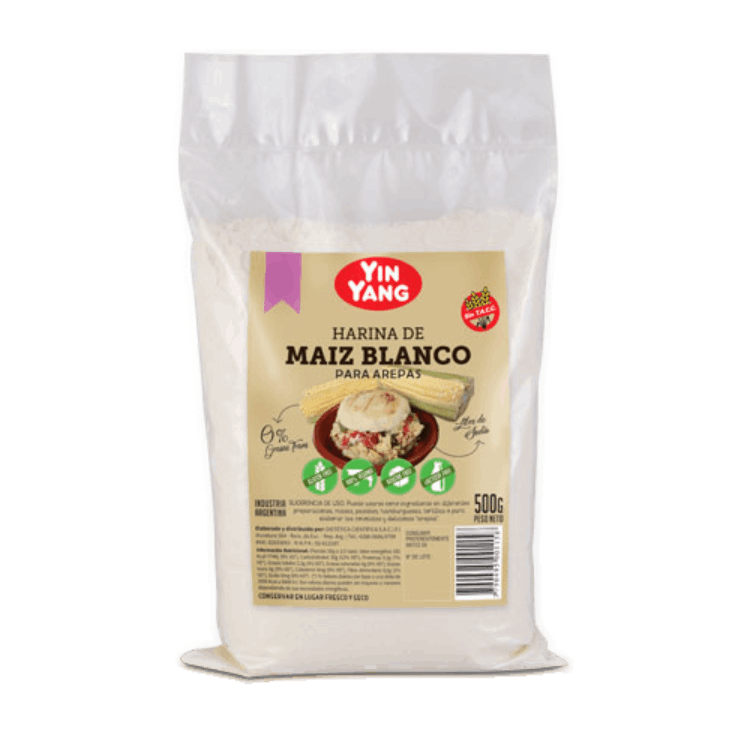 Harina Para Arepas Sin TACC x 500 Gr Yin Yang