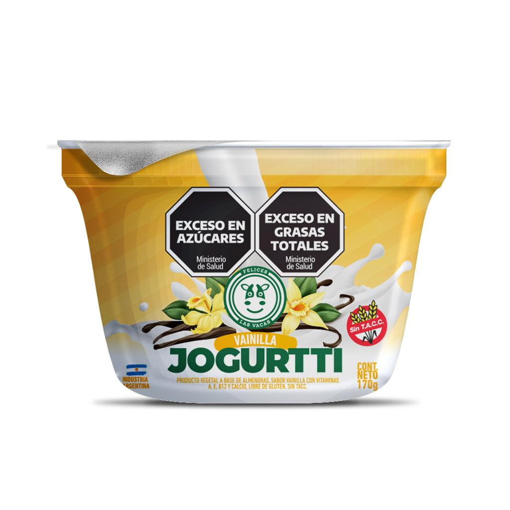 Yogurtti de Almendras Sin Tacc sabor Vainilla Felices las Vacas x 170gr