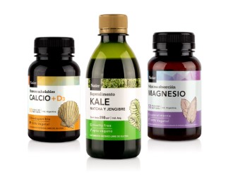 PLAN SALUD ÓSEA: Calcio + Vitamina D3, Kale y Magnesio
