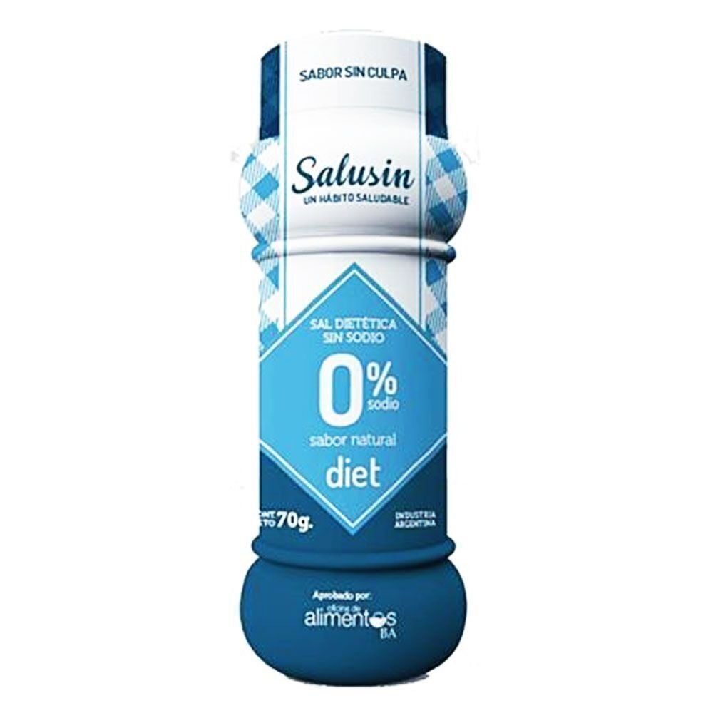 Sal Dietética Sin Sodio Diet 0% Sodio X 70grs SALUSIN