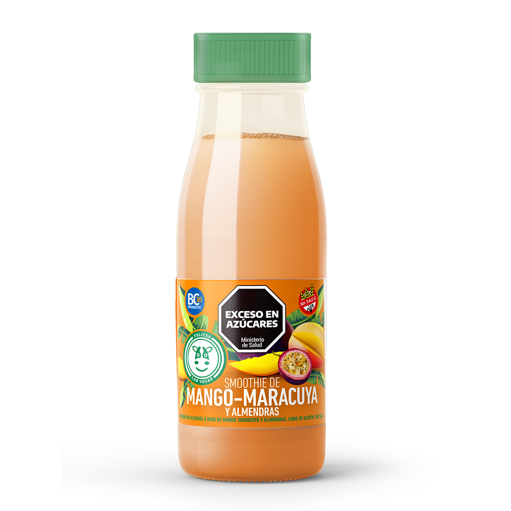 Smoothie De Almendras Sabor Mango-Maracuyá Felices las Vacas x 500ml