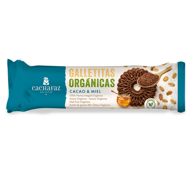 Galletitas Orgánicas de Cacao y Miel x 170 Gr (Cachafaz)