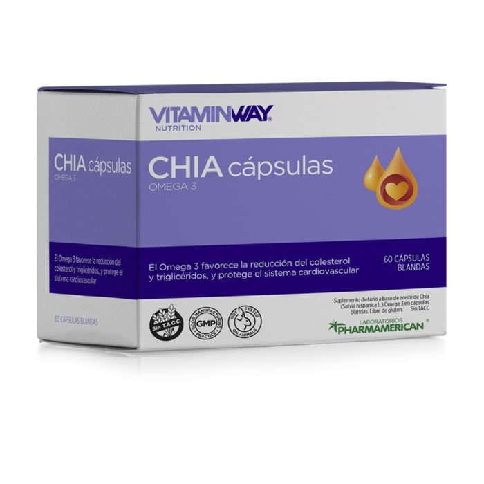 Chía de x 60 cápsulas PHARMAMERICAN VITAMIN WAY
