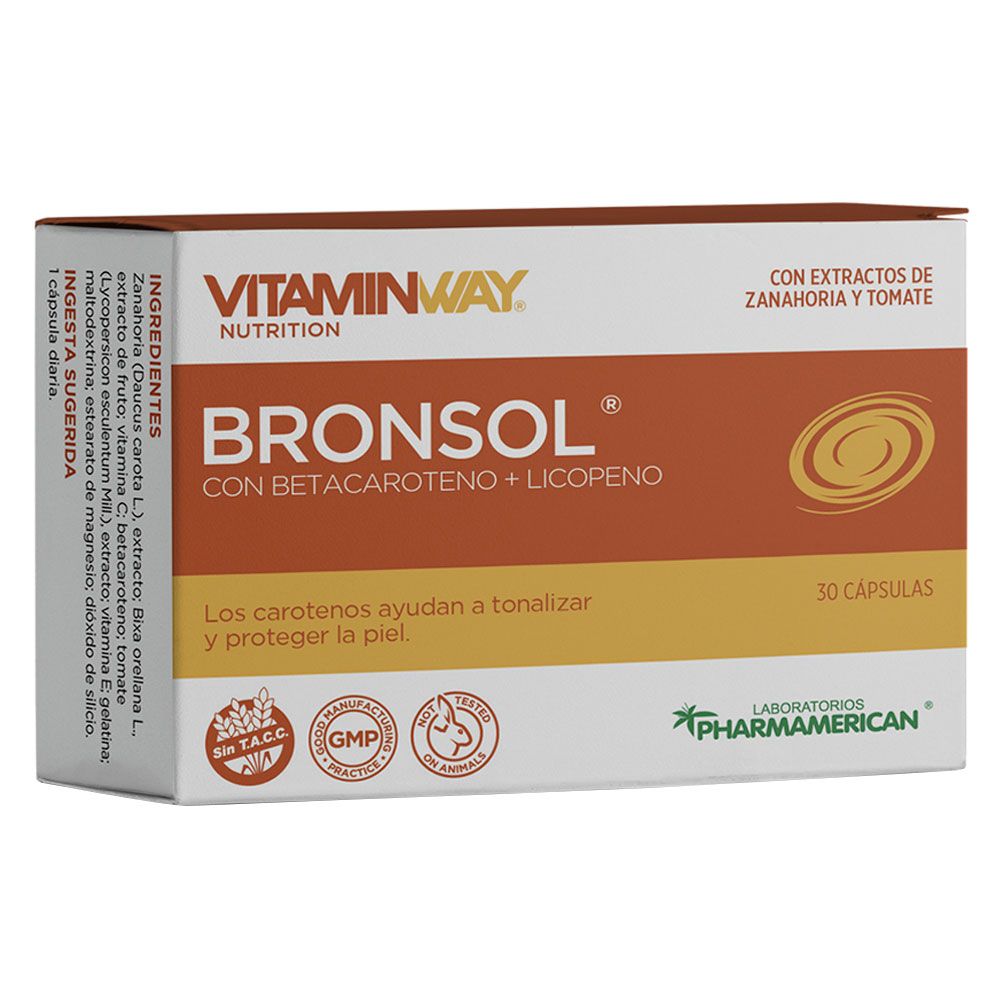 Bronsol x 30 cápsulas PHARMAMERICAN VITAMIN WAY