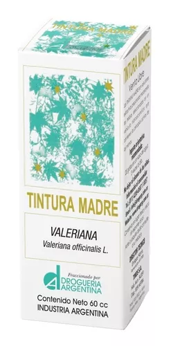 Tintura Madre Valeriana x 60cc DROGUERíA ARGENTINA