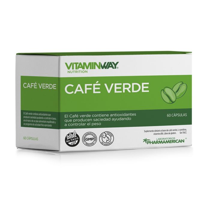 Café Verde x 60 cápsulas PHARMAMERICAN VITAMIN WAY