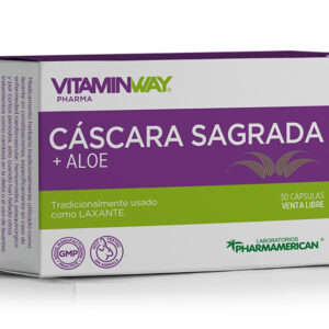 Cascara Sagrada + Aloe x 30 cápsulas PHARMAMERICAN VITAMIN WAY