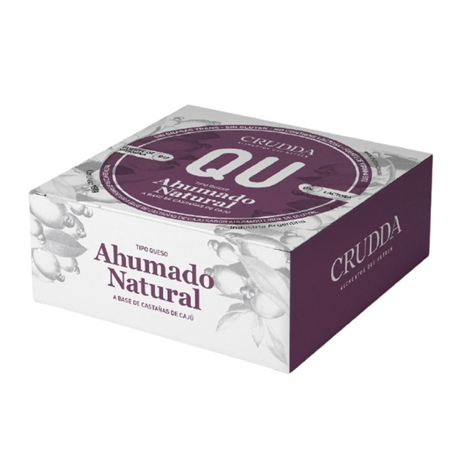 Queso Estacionado Ahumado Natural De Frutos Secos x 150gr CRUDDA