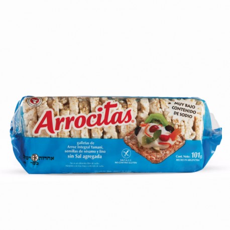 Galletas de Arroz Integrales Sin Sal x 105gr ARROCITAS