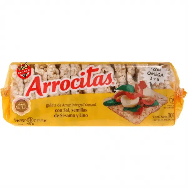 Galletas de Arroz Integrales con Sal x 105gr ARROCITAS