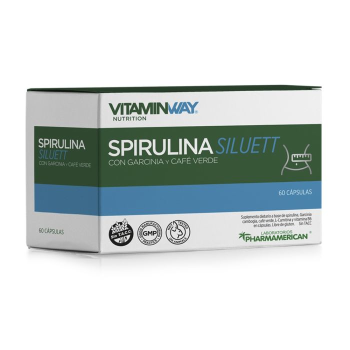 Spirulina Siluett x 60 cápsulas PHARMAMERICAN VITAMIN WAY