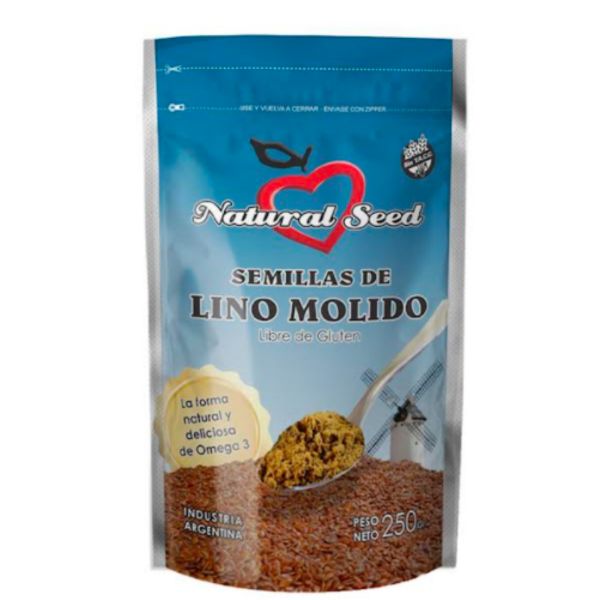 Semillas de Lino Molido x 250gr NATURAL SEED
