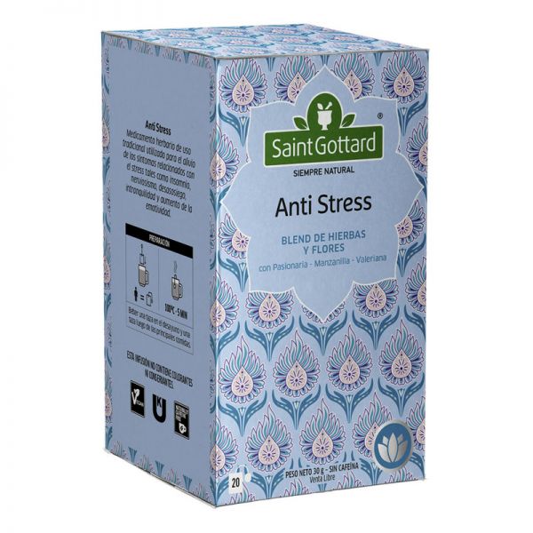Té Anti Stress x 20 saquitos SAINT GOTTARD