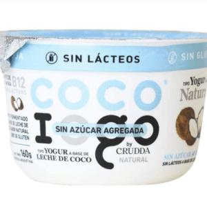 Yogur Leche De Coco Iogo Natural Sin Azúcar x 160 Gr (Crudda)