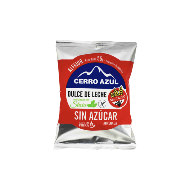 Alfajor de Dulce de Leche Con Stevia Sin TACC Cerro Azul