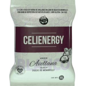 Alfajor de Avellanas Blanco con Dulce de Membrillo Celienergy x 50gr
