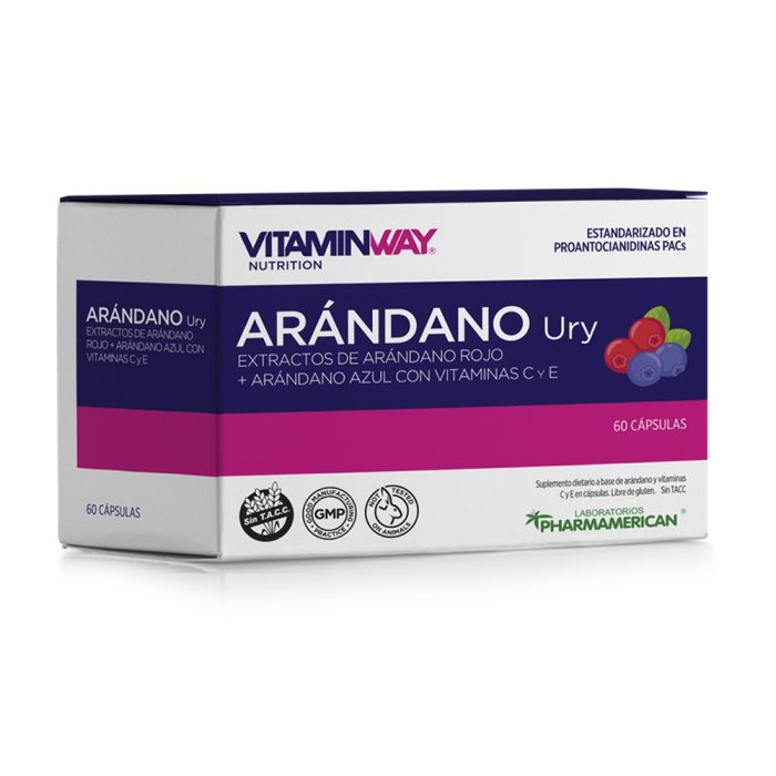Arandanos Ury x 30 cápsulas PHARMAMERICAN VITAMIN WAY