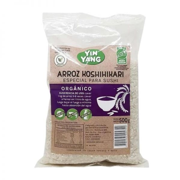 Arroz Koshihikari para Sushi x 1kg (Yin Yang)