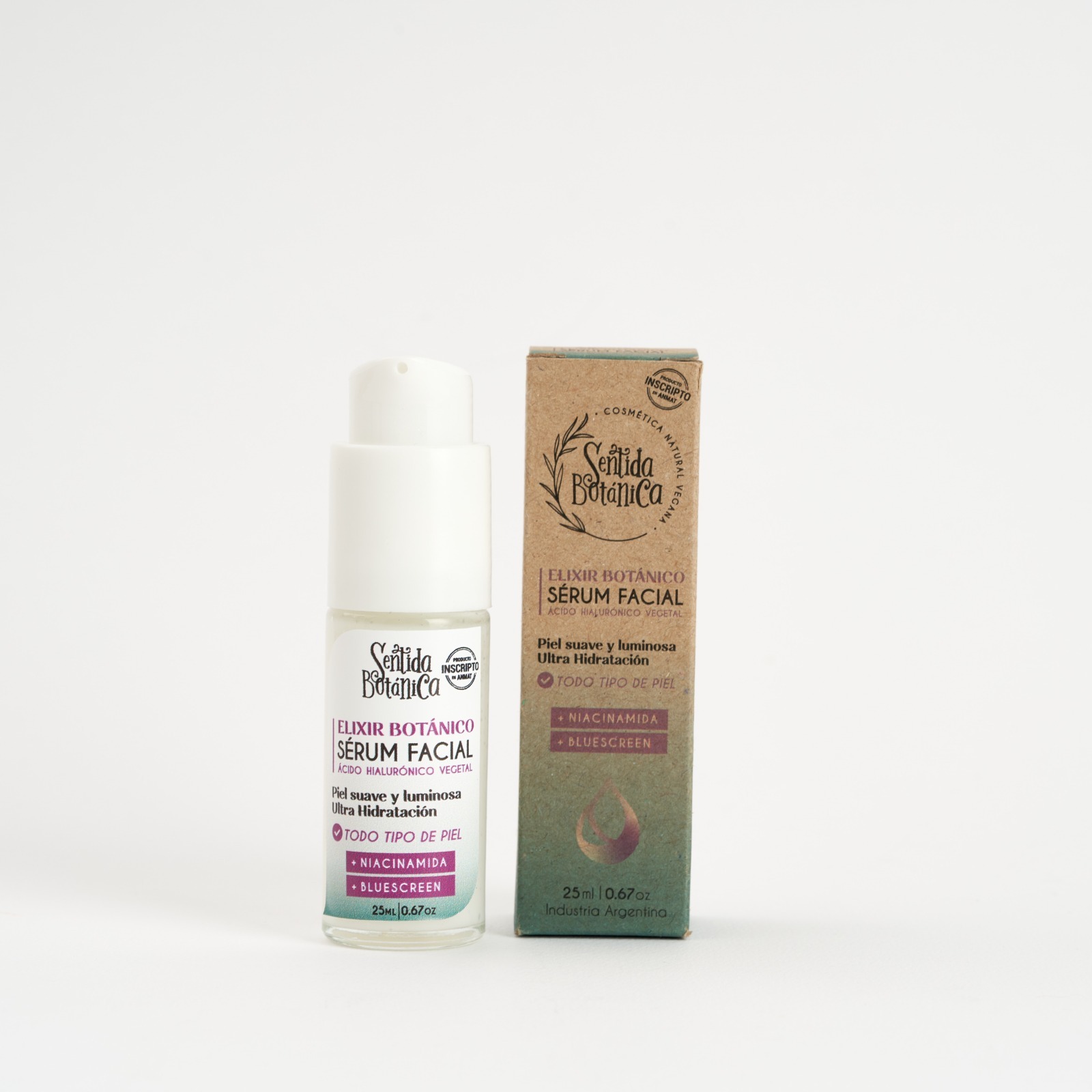 Serum Facial con Acido Hialuronico x 25 ml Sentida Botanica