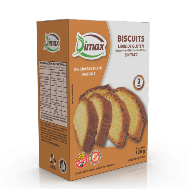 Biscuits Sin TACC – Dimax x 120gr