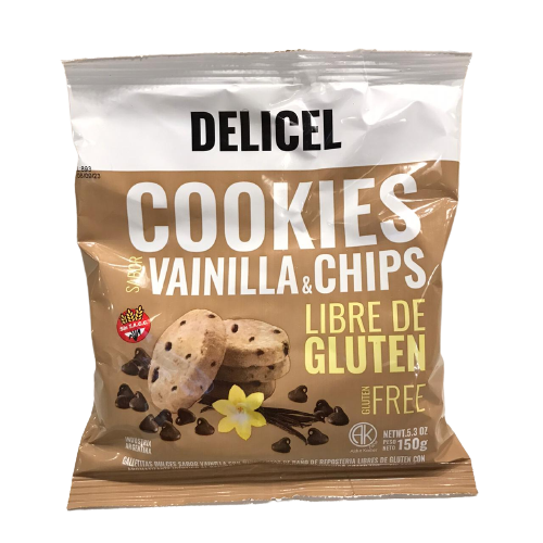 Cookies Vainilla con Chips Delicel x 150gr