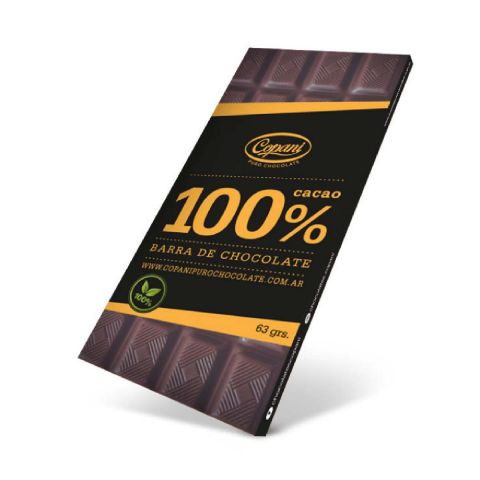 Chocolate Vegano 100% Cacao x 63 Gr (Copani)