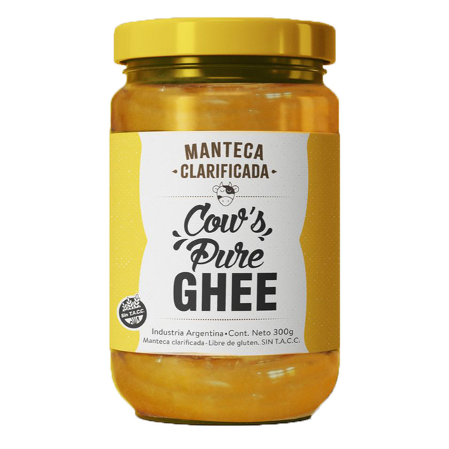 Manteca Clarificada Ghee Clásica Sin Tacc y Sin Sal x 300gr COWS PURE